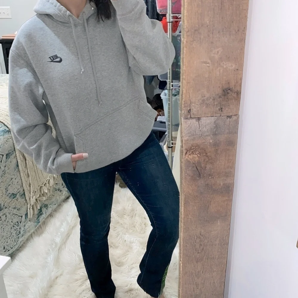 Nike sportswear grey hooded sweatshirt size medium